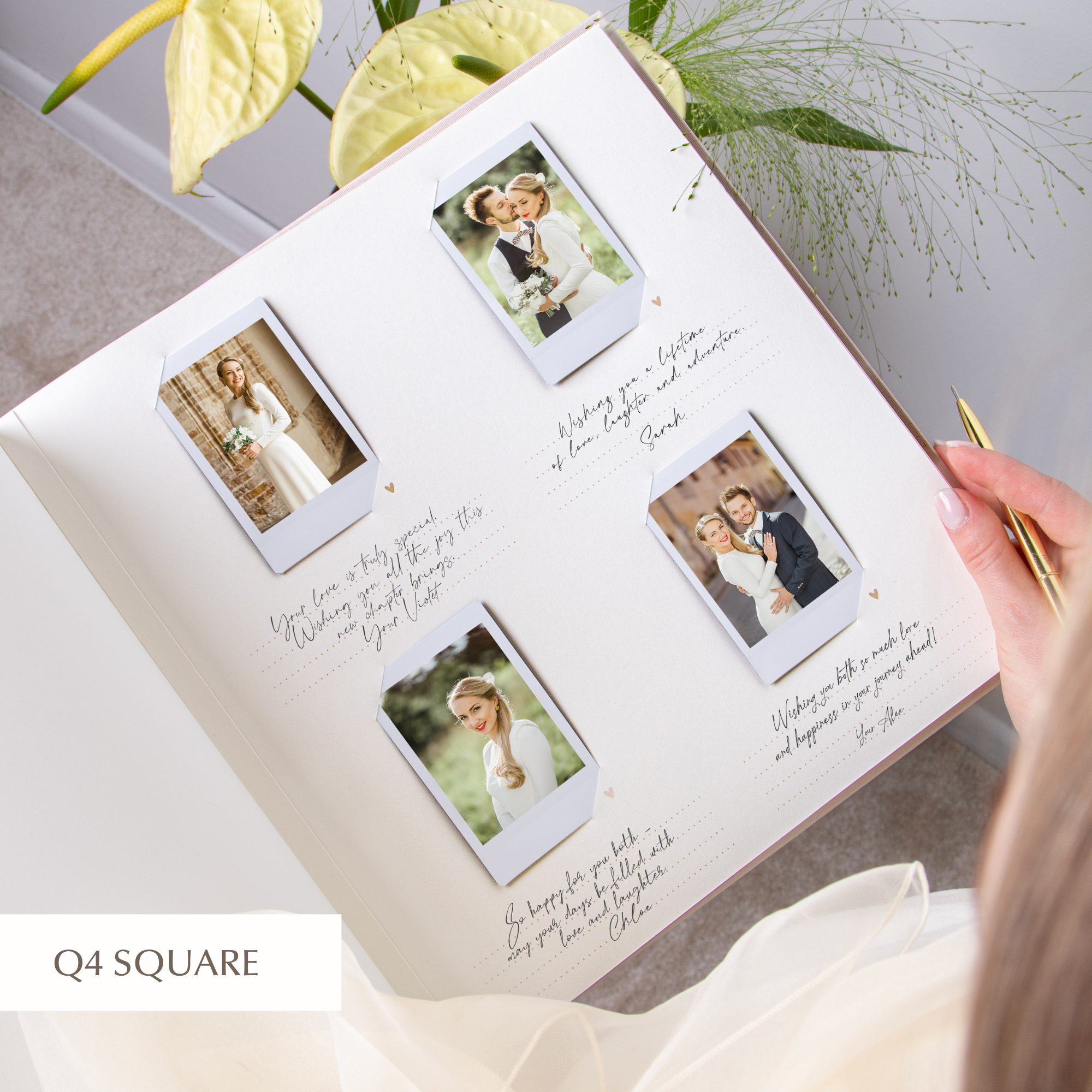 Silky White + Real Gold | Guest Book