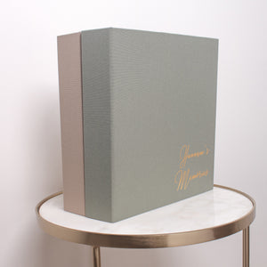Sage Green + Gold Matte  | Guest Book