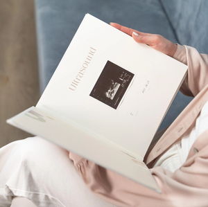 Cream + White Velour | 1st Year Baby Book