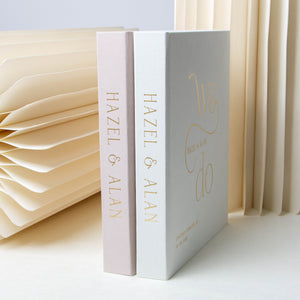 Silky White + Real Gold | Guest Book