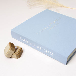 Sky Blue + Silver Metallic | Guest Book