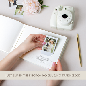 Silky White + Real Gold | Guest Book