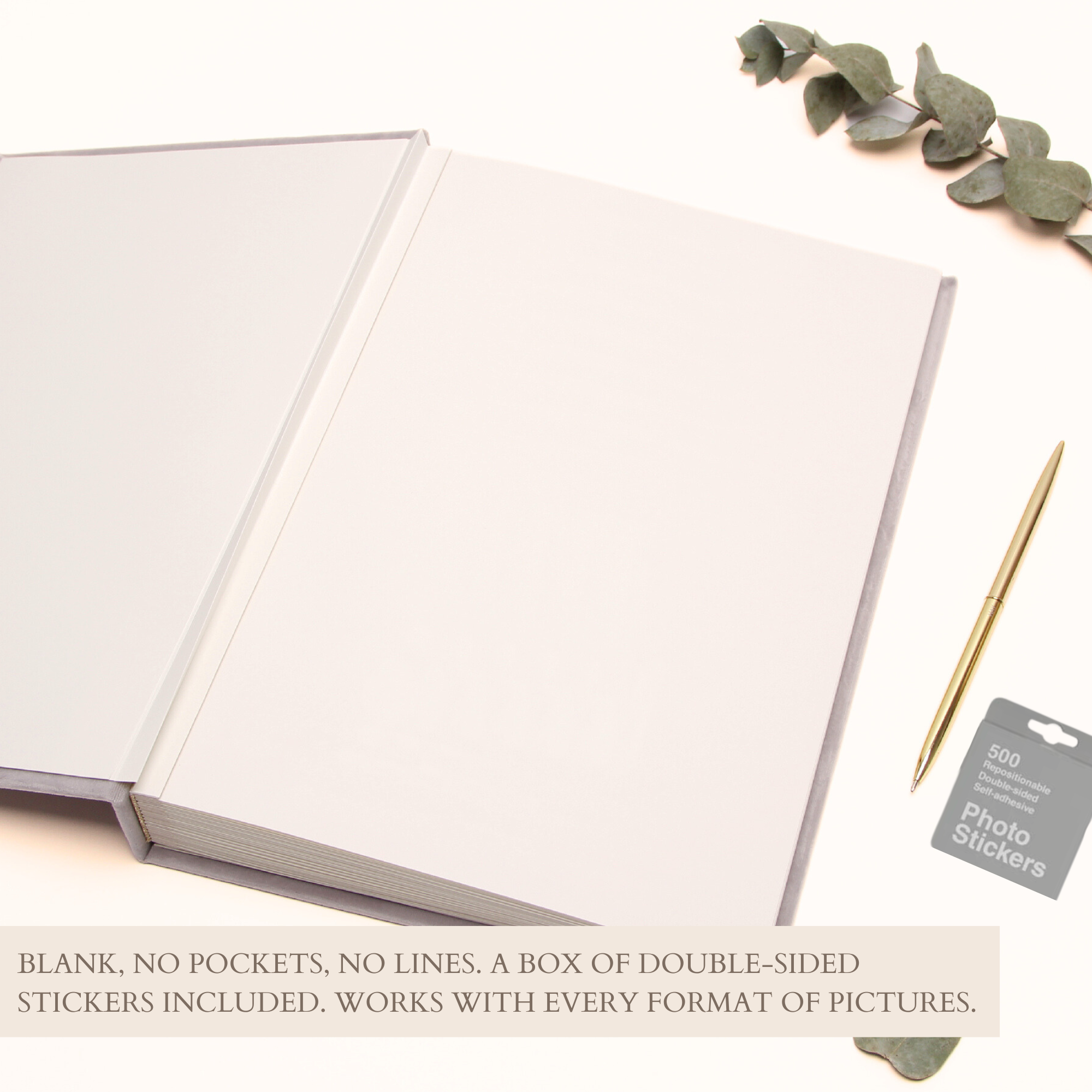 Sage Green + White Velour |  Guest Book ♡