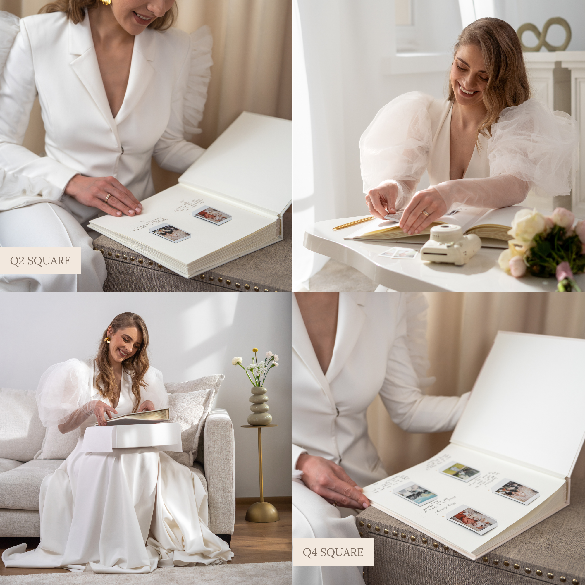Ivory, White Velour | Guest Book