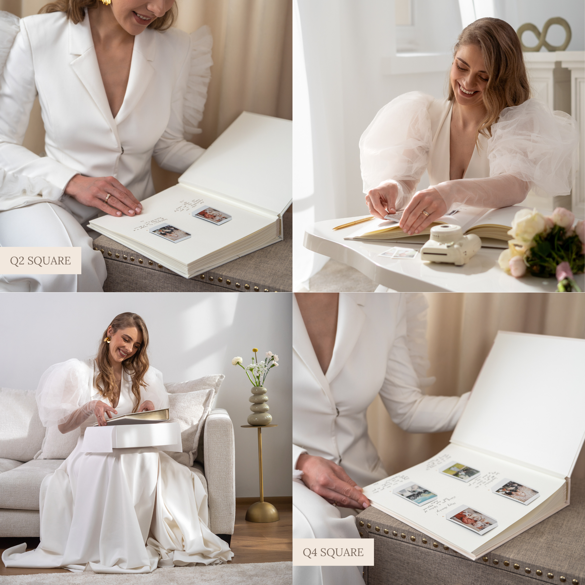 Silky White + Real Gold | Guest Book