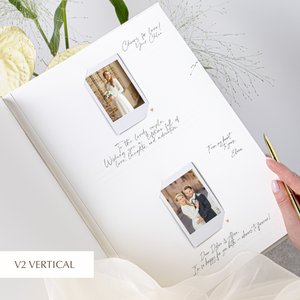 Silky White + Real Gold | Guest Book