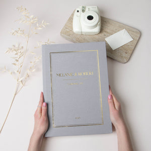 Gray + Real Gold | Guest Book