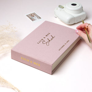 Vintage Rose + Real Gold | Guest Book