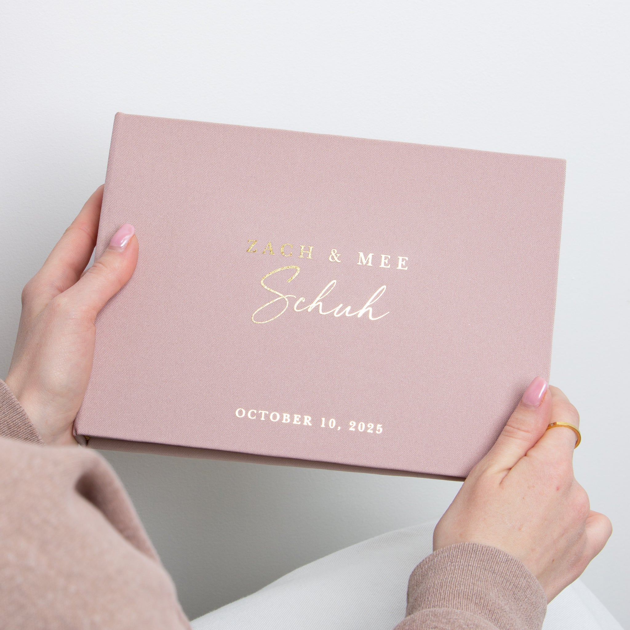 Vintage Rose + Real Gold | Guest Book