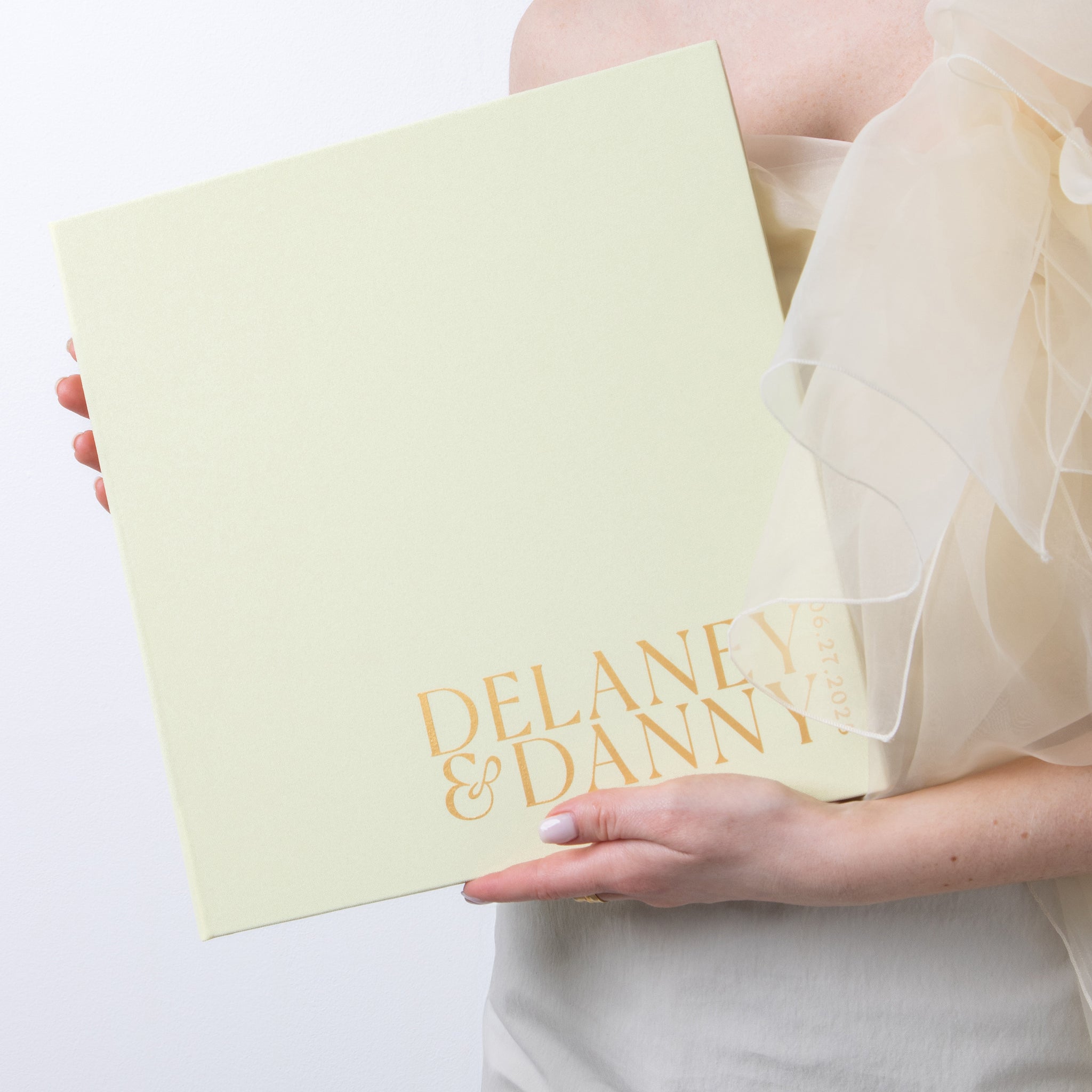 Butter Yellow + Gold Matte  | Guest Book