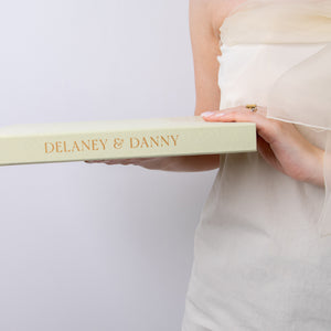 Butter Yellow + Gold Matte  | Guest Book