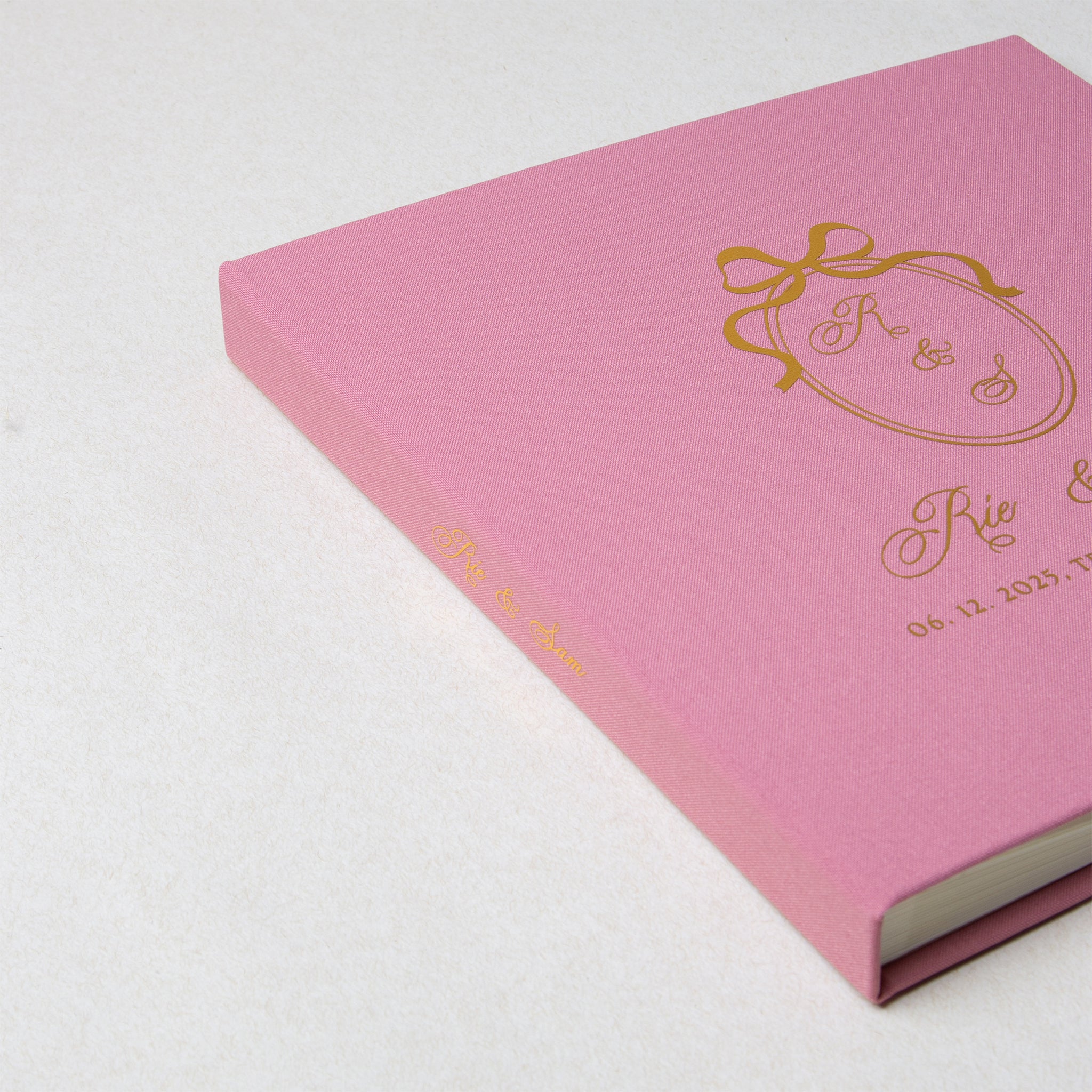 Dusty Pink + Real Gold | Guest Book