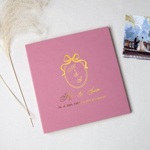 Dusty Pink + Real Gold | Guest Book