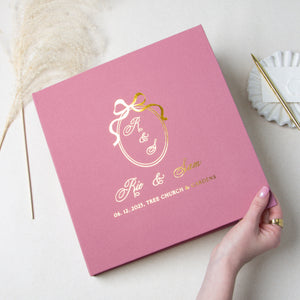Dusty Pink + Real Gold | Guest Book