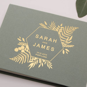 Sage Green + Gold Matte | Guest Book