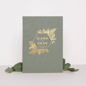 Sage Green + Gold Matte | Guest Book