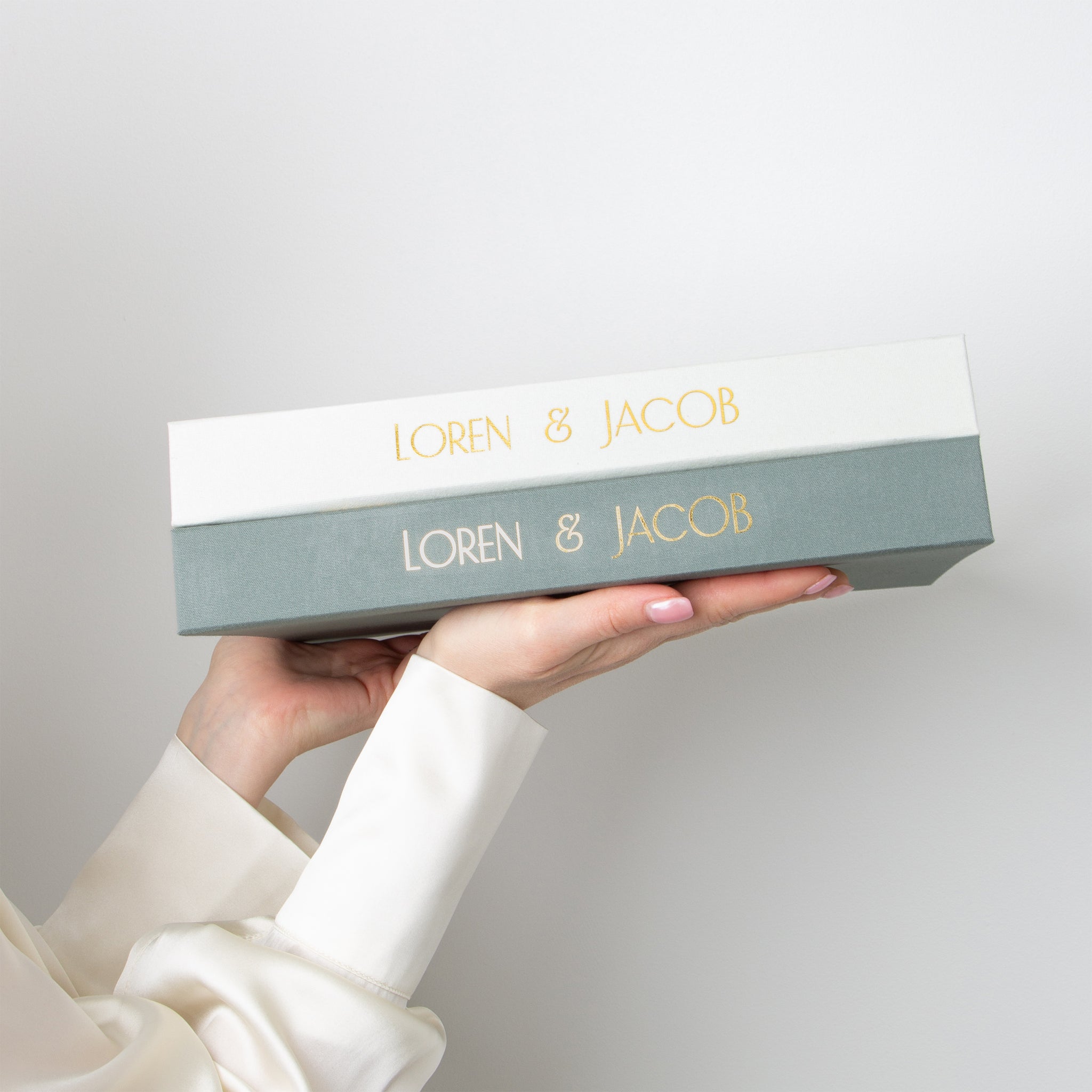 Sage Green + Real Gold | Guest Book