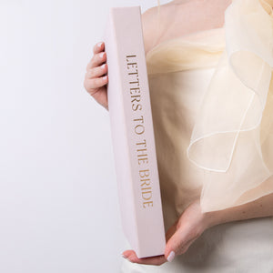 Cream + Real Gold | Letters to Bride Guest Book