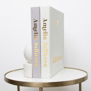 Silky White + Real Gold | Graduation Guest Book
