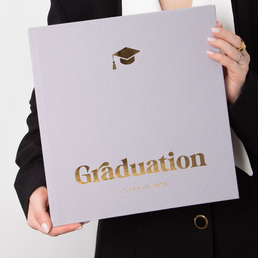 Light Gray + Real Gold | Graduation Book – Liumy Albums