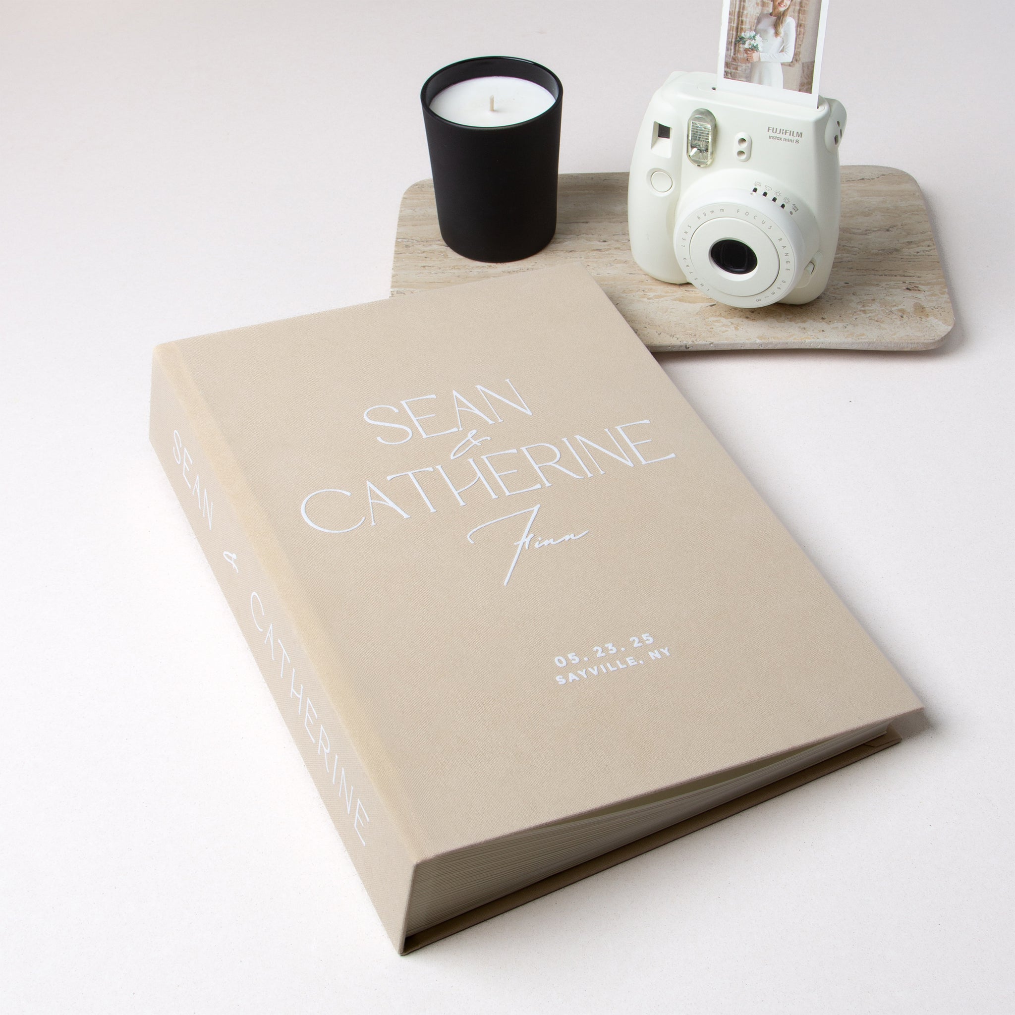 Sand + White Velour | Guest Book
