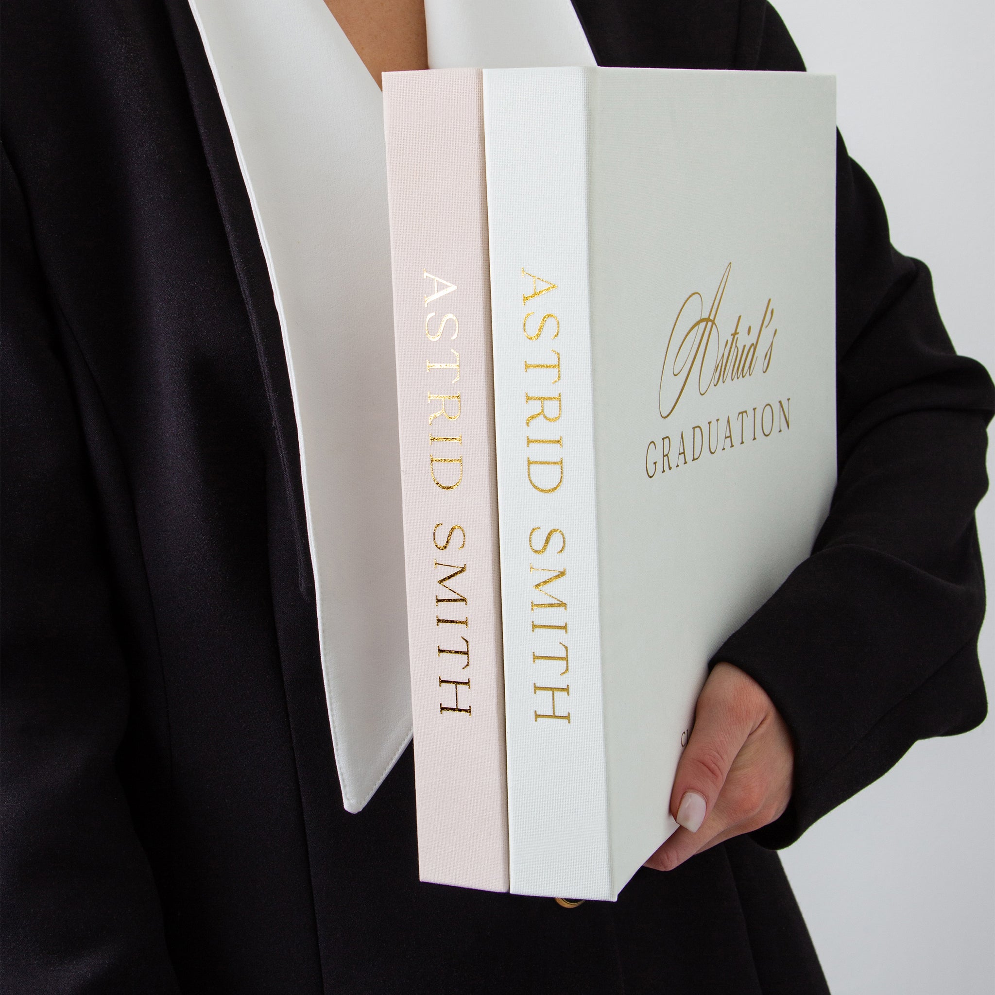 Silky White + Real Gold | Graduation Guest Book