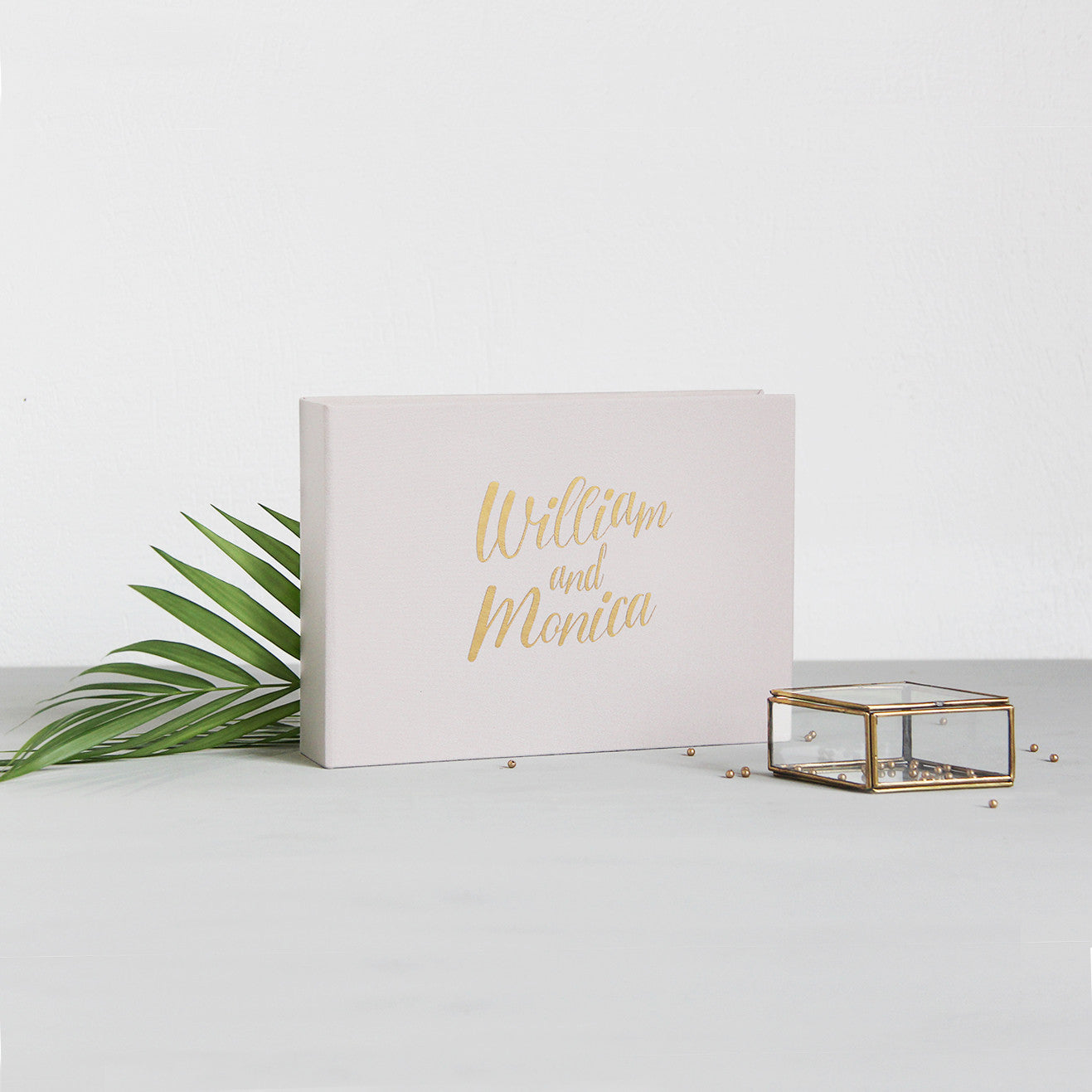 Guest Book Sign in Book Instant Album Cream with Gold Foil Lettering, Birthday Album by Liumy - Liumy 