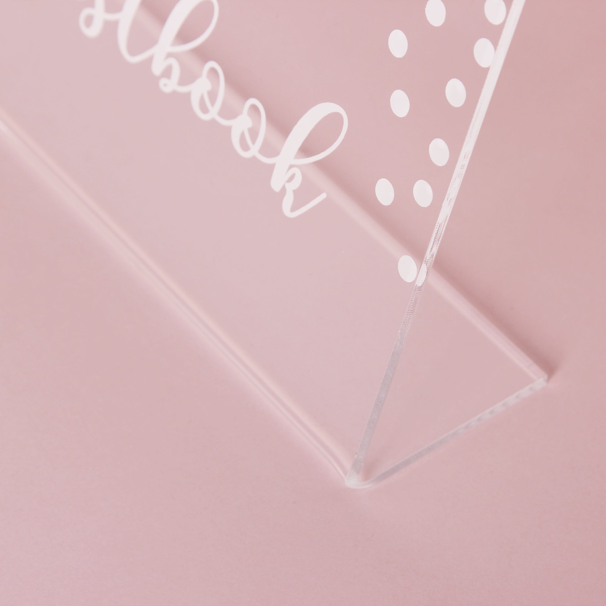 Acrylic Wedding Sign White with Dots- Guest book Glass Sign - Transperant Photo Guestbook Sign - Instax Photo Glass Sign - by Liumy - Liumy 