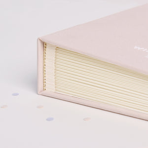 Dots, Cream + White Velour | Guest Book