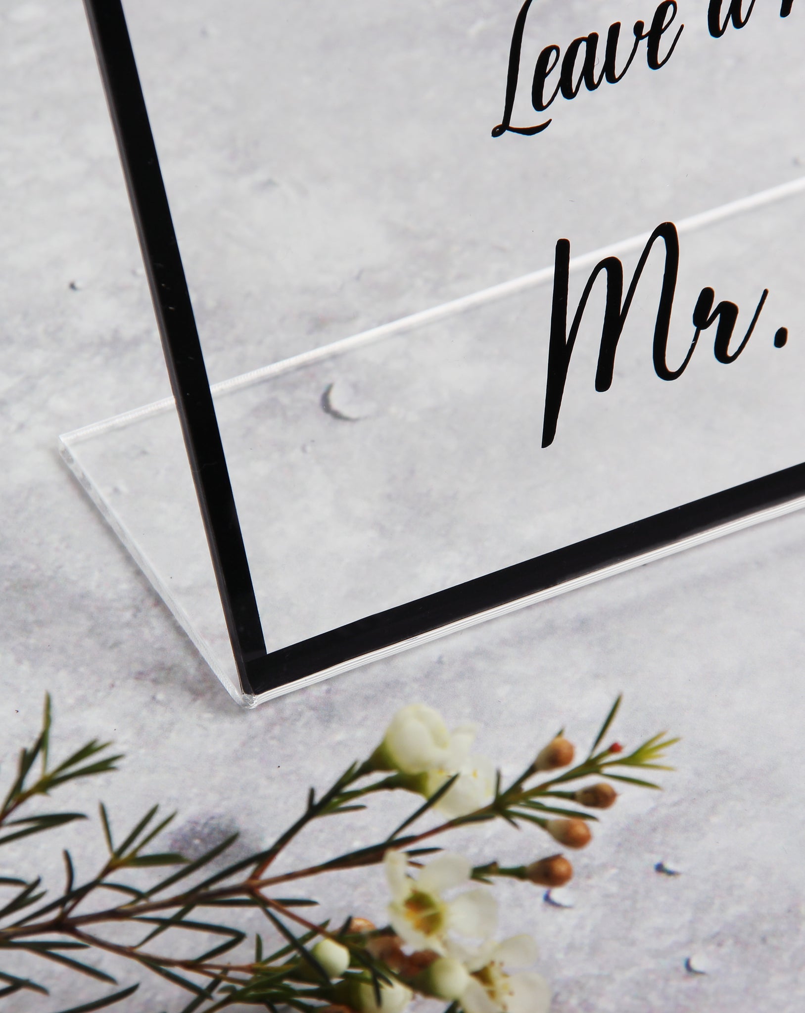 Black Acrylic Wedding Sign Guest book Glass Sign - Transperant Photo Guestbook Sign - by Liumy - Liumy 